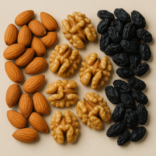 Trinity Bundle – Almonds, Walnuts & Raisins (400g)